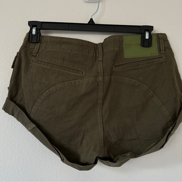 One Teaspoon Cadet Bandit Womens Shorts with Rolled Hem Size 28 - Picture 8 of 16